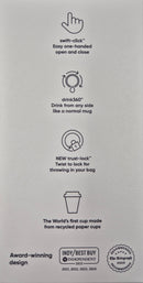 Circular&Co. reusable coffee cup - made from paper cups 12oz