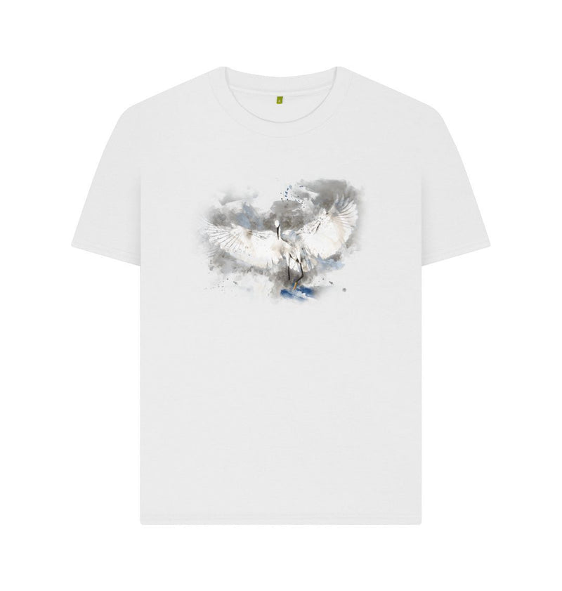 White Women's Egret t-shirt