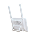 White viewing screen router with antennas on a white background