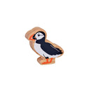 chunky Wooden puffin figurine for kids