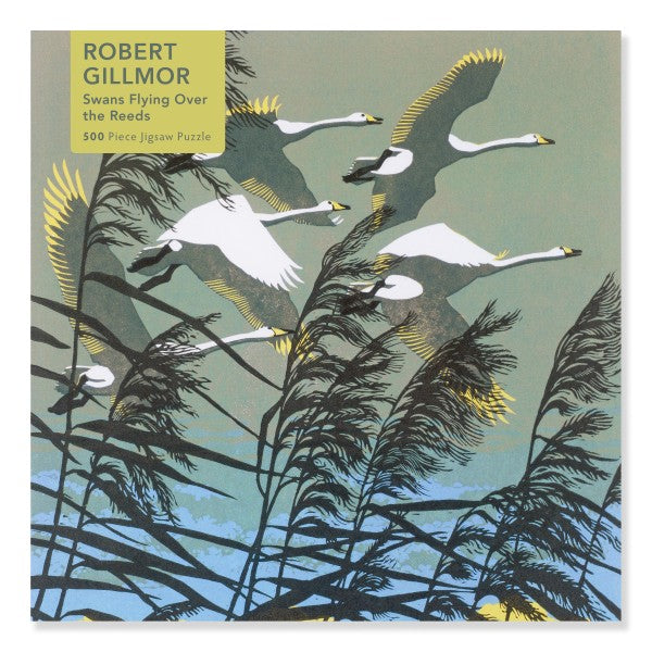 Robert Gillmor: Swans Flying over the Reeds puzzle 500 pce