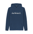 Navy Printed Hoody Front