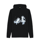 Black Printed Hoody Front