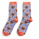 Miss Sparrow ladies otter socks - denim