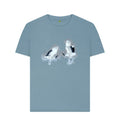 Stone Blue Women's Red Crested Crane t-shirt