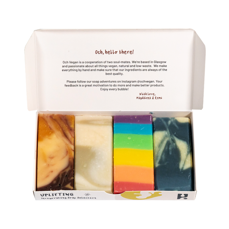 Uplifting soaps gift box from Och Vegan Cosmetics