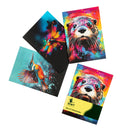 WWT Wetland icons Set of 3 notebooks including a  colourful otter, kingfisher or dragonfly design on each cover