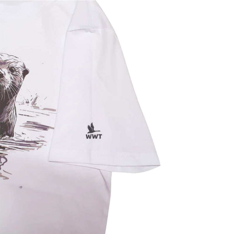 Adult Otter t-shirt - white