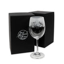 Dragonflies wine glass