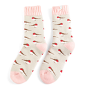 Miss Sparrow Ladies Winter Socks Little Robins - Silver