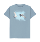 Stone Blue Printed T-shirt Front