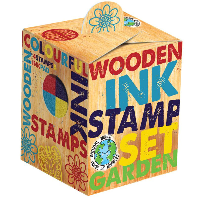 Wooden stamp set - garden