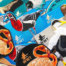 Embroidery bird patches