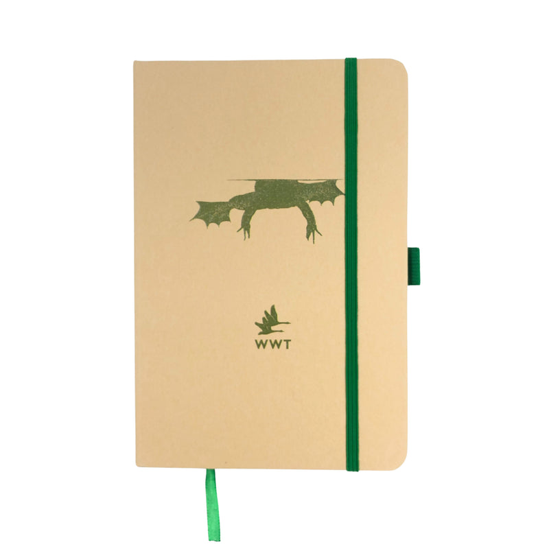 A5 frog recycled notebook