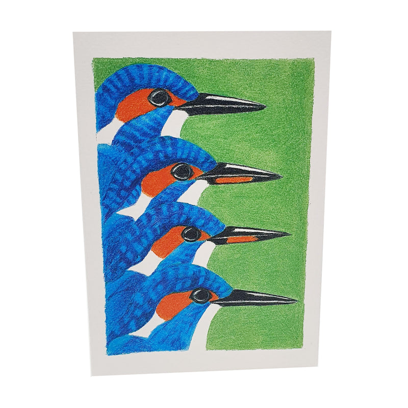 Kingfishers greeting card
