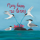 Ellestrations Many happy re-terns greeting card