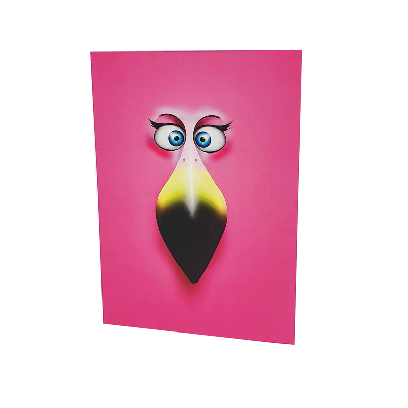 Matilda the Flamingo greeting card