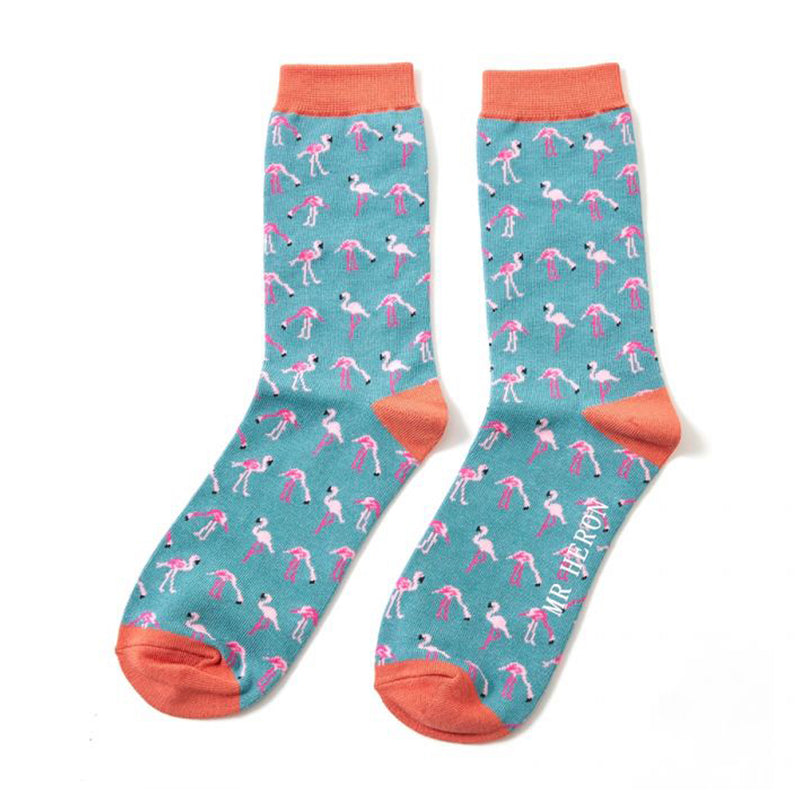 Men's bamboo flamingo socks