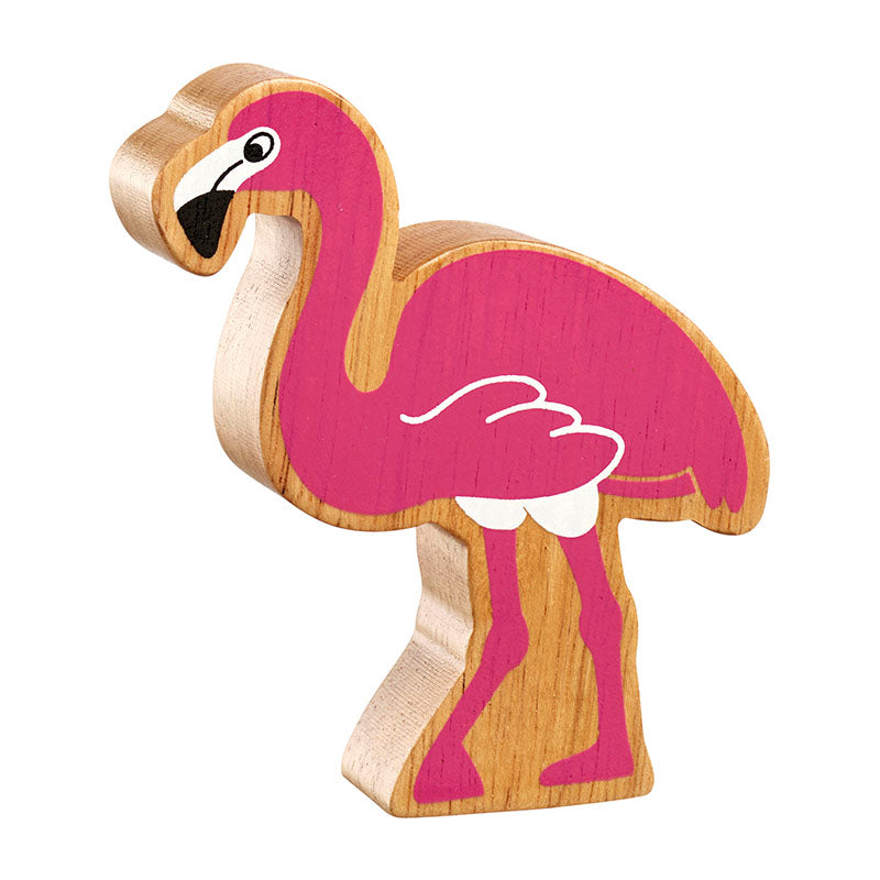 Pink flamingo figure