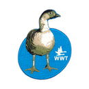 Embroidery bird patches