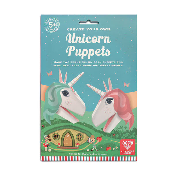Create your own unicorn puppets