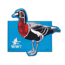 Embroidery bird patches