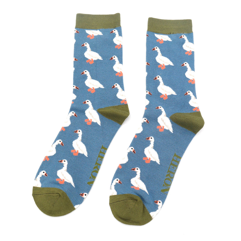 White ducks socks - Denim